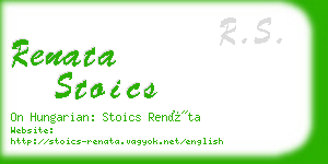 renata stoics business card